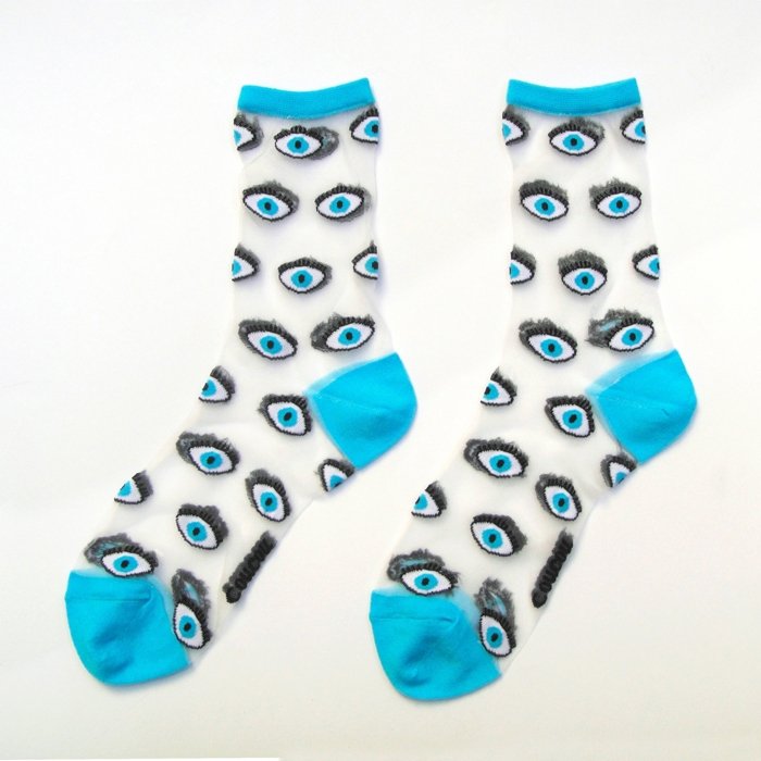 Eyes Transparent Socks