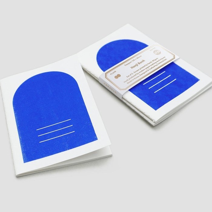 Cuaderno Pasaporte (set de 3) Azul