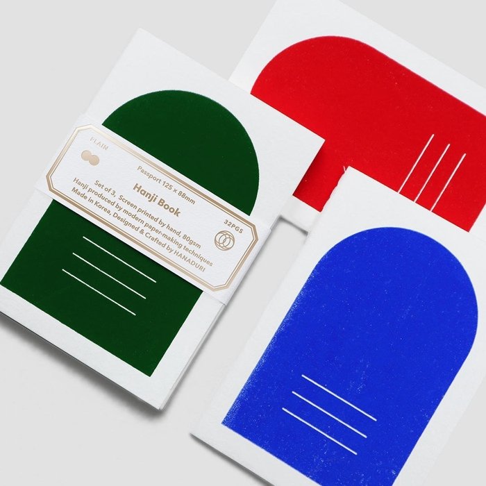 Hanji Book Passport 3pcs/set Blue