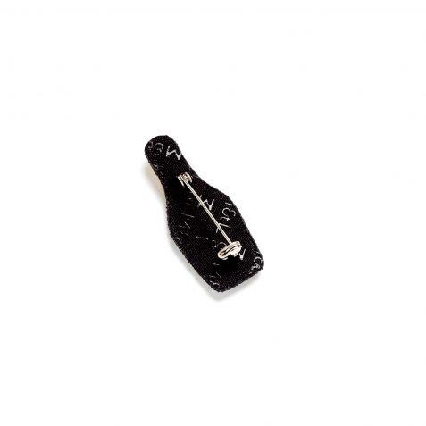 Champagne Hand-embroidered Pin