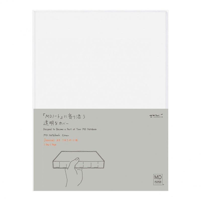 Couverture transparente pour carnet MD Notebook A5 Agenda 1 jour 1 page