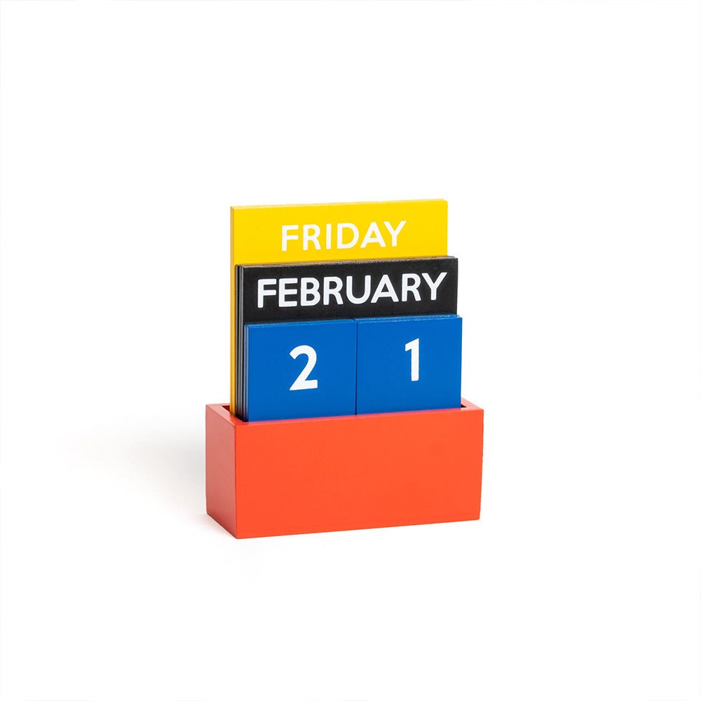 Petit calendrier perpétuel multicolore