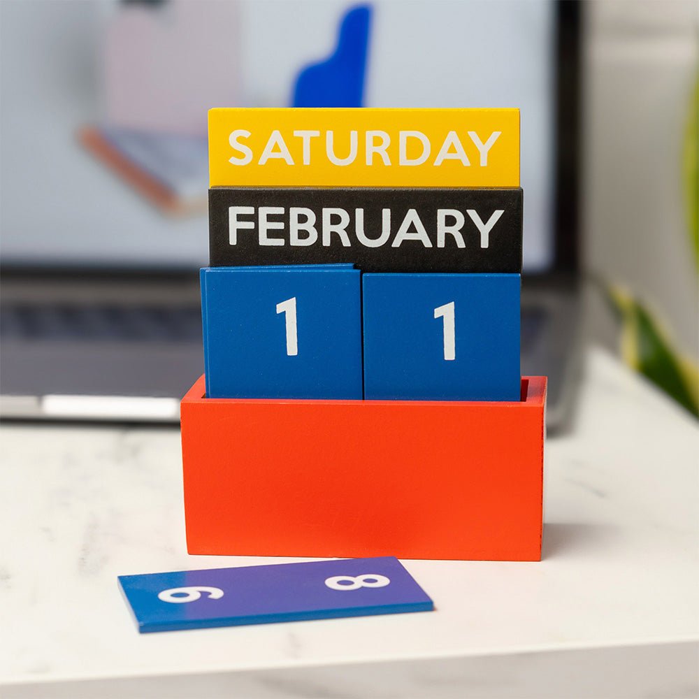 Petit calendrier perpétuel multicolore