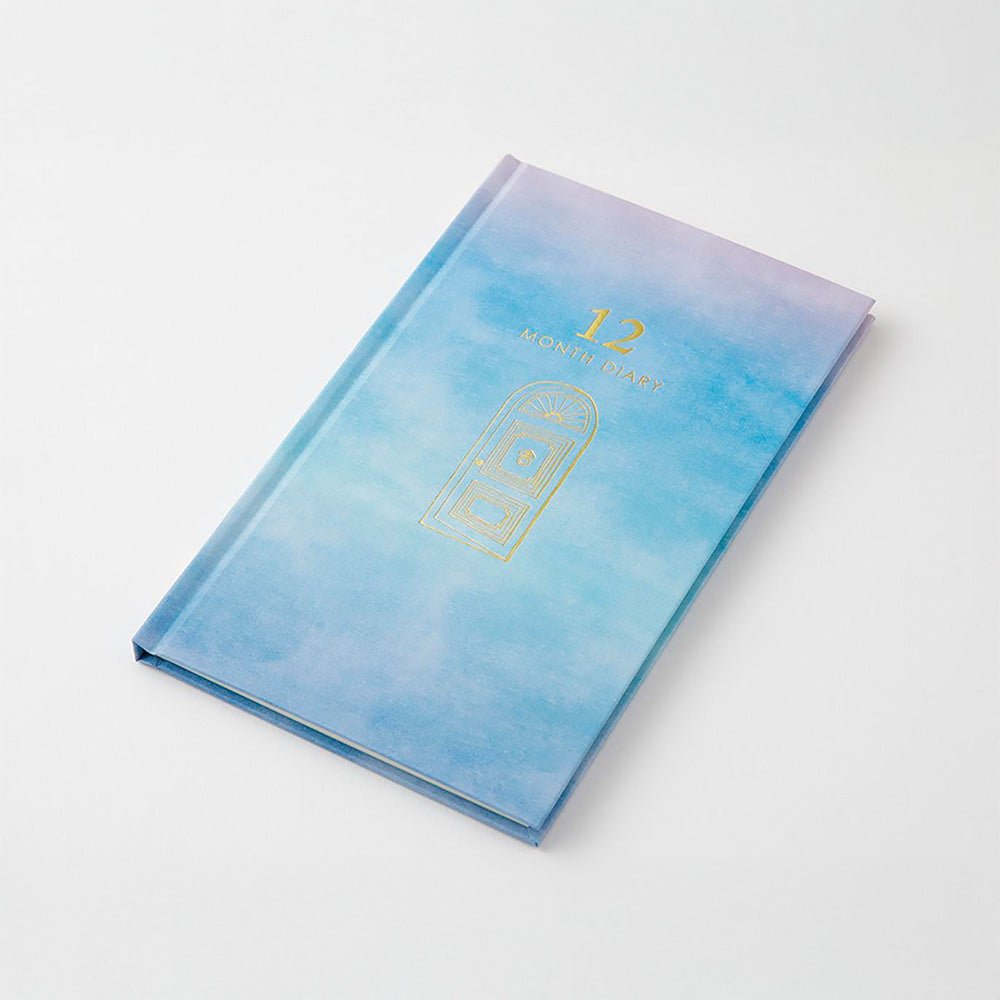 12 Month Diary Gate Blue