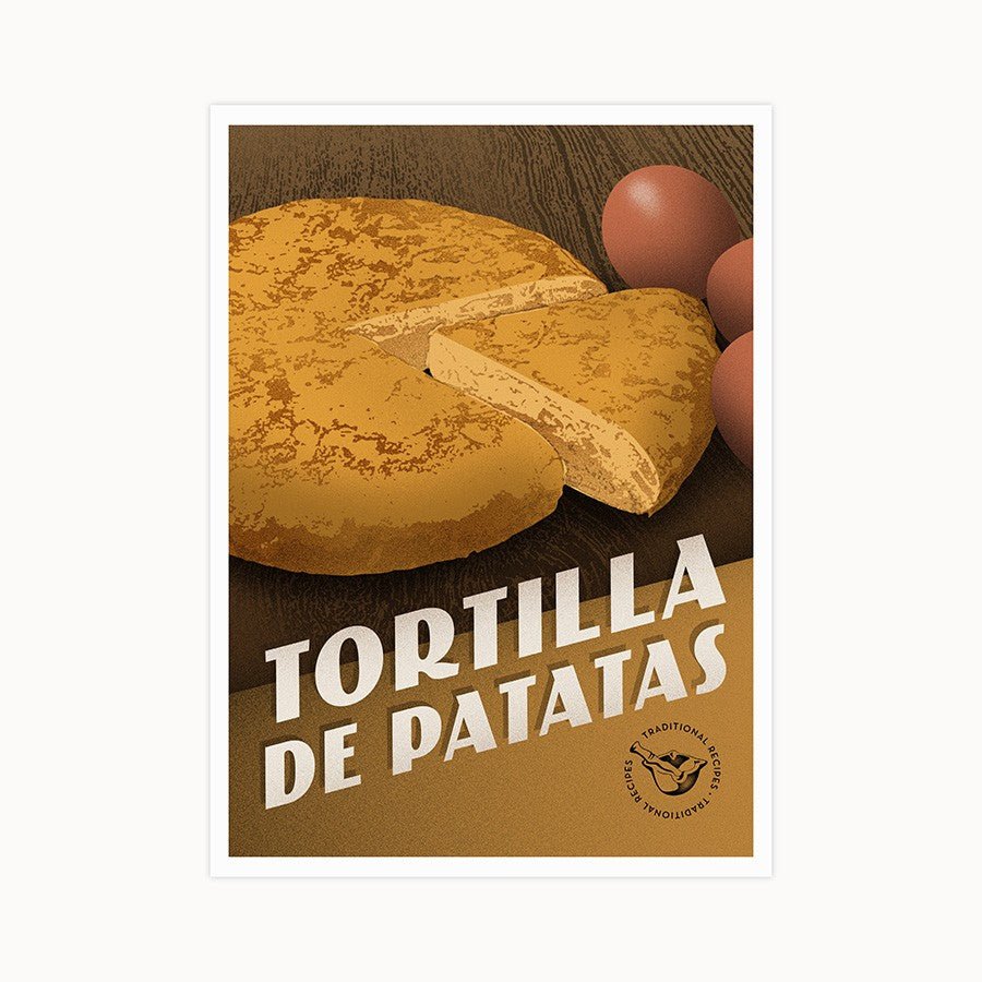 Postal Recetas Tradicionales Españolas