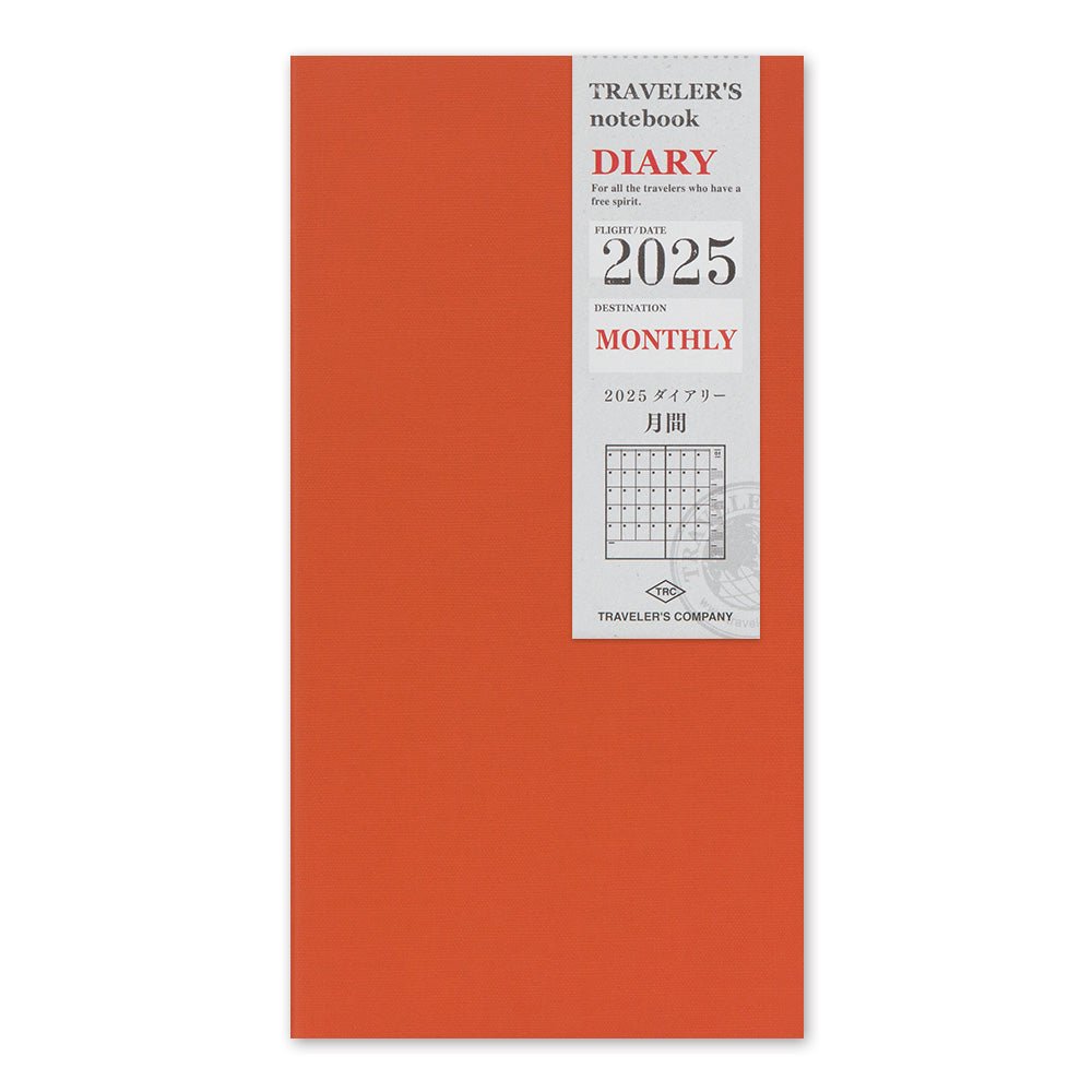 TRAVELER'S Notebook Refill 2025 Monthly Regular Size