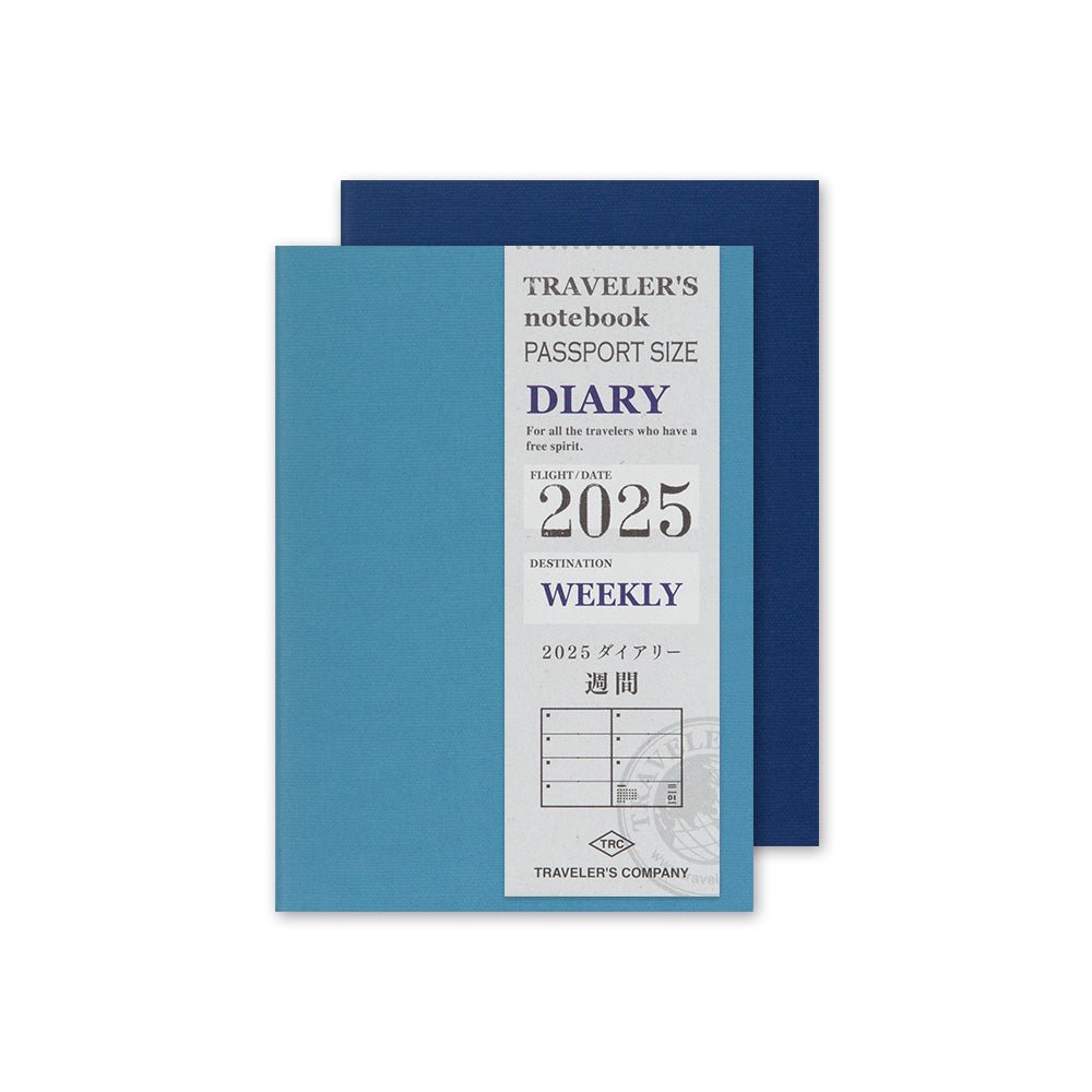 TRAVELER'S Notebook Refill Weekly + Memo 2025 Passport Size