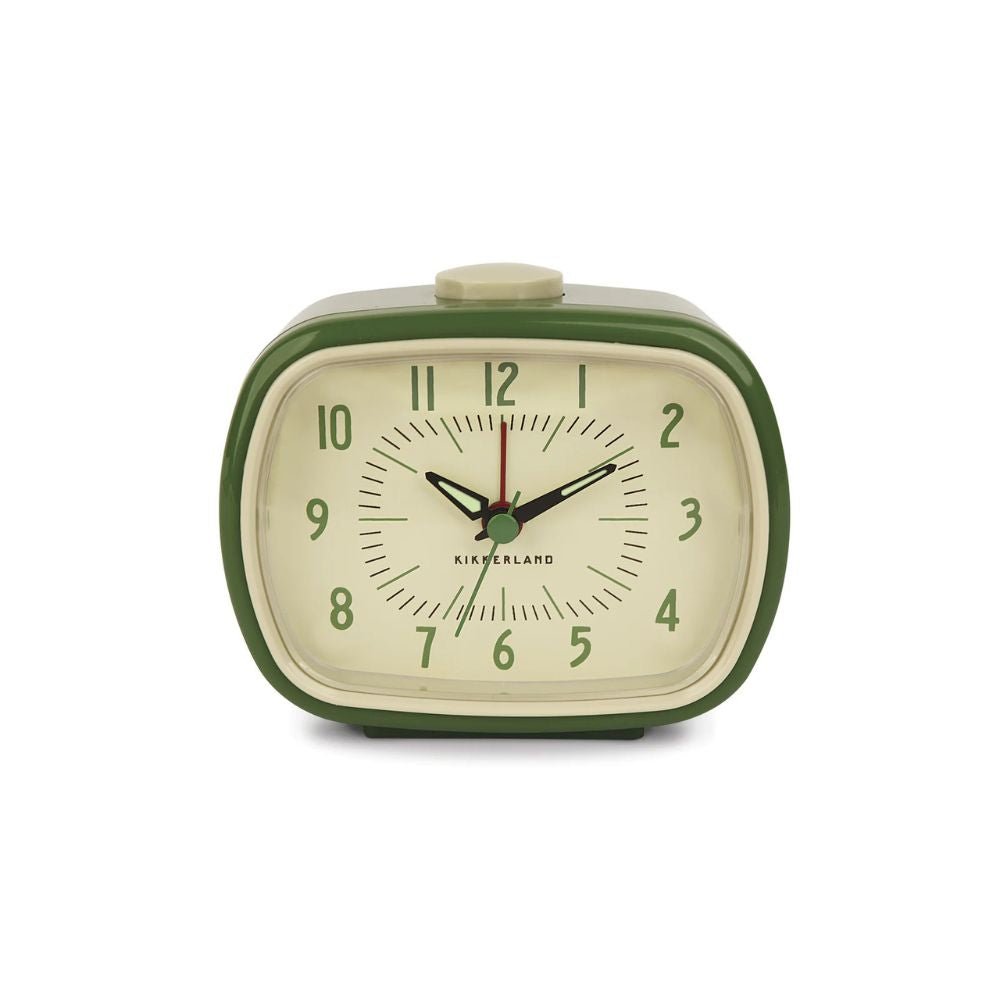 Retro Alarm Clock Green