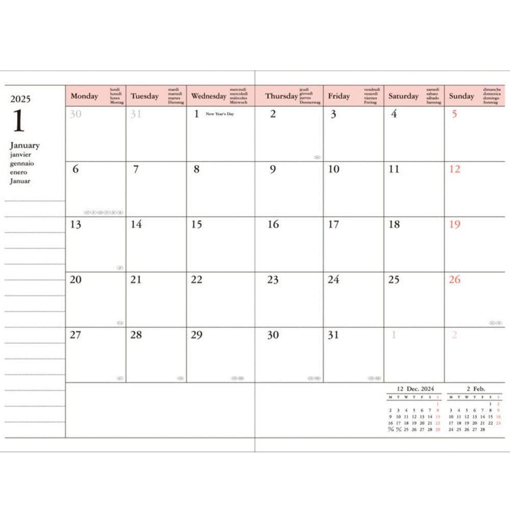 Agenda 2025/26 Color Rosa A6