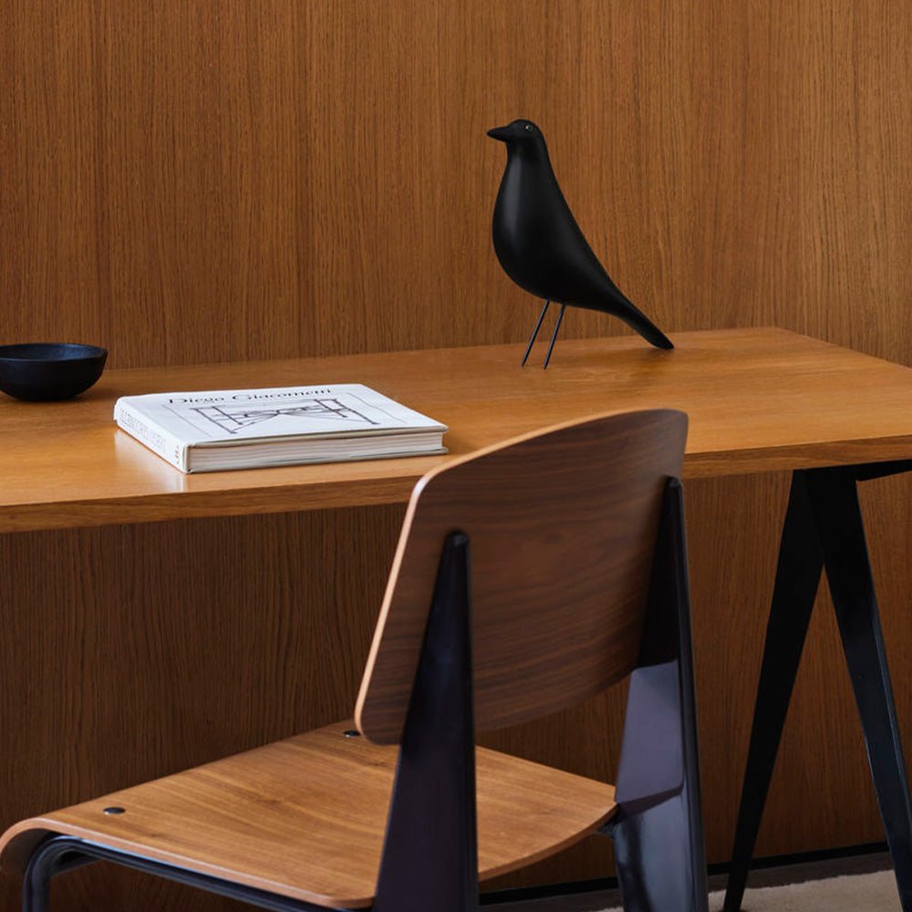 Eames House Bird Fresno Negro Ceniza
