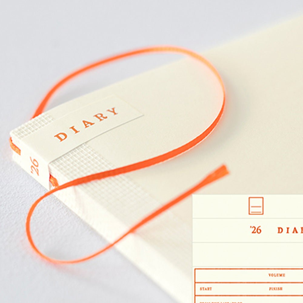 MD Notebook Diary B6 Slim Monthly Block + Memo 2026