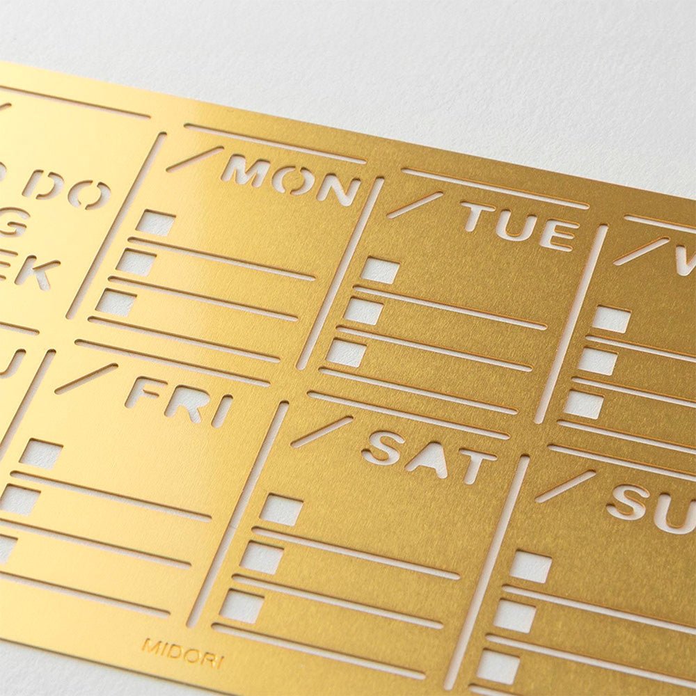 Modèle de bloc hebdomadaire