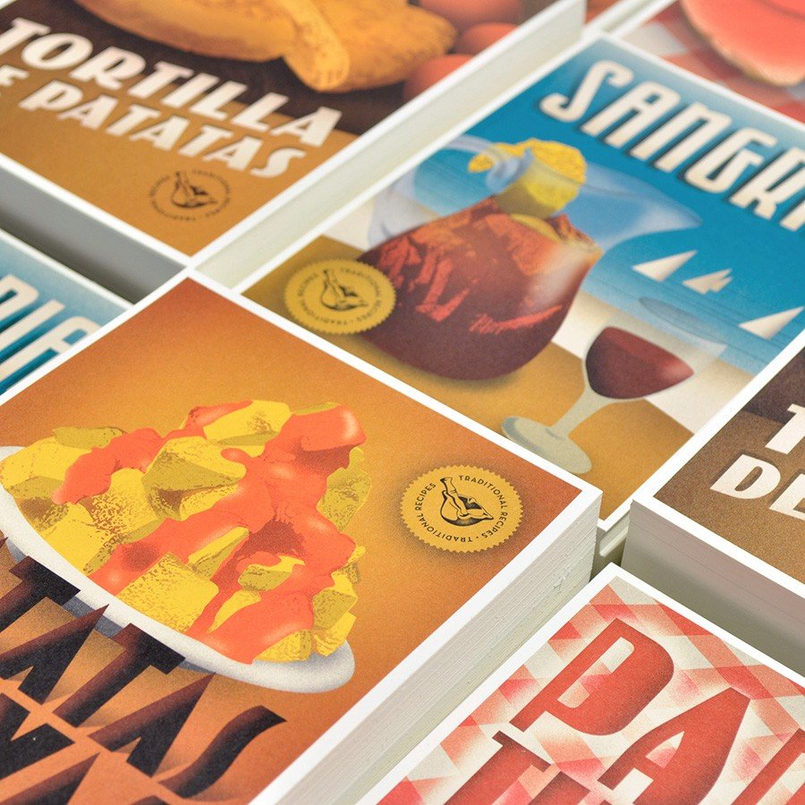 Postal Recetas Tradicionales Españolas