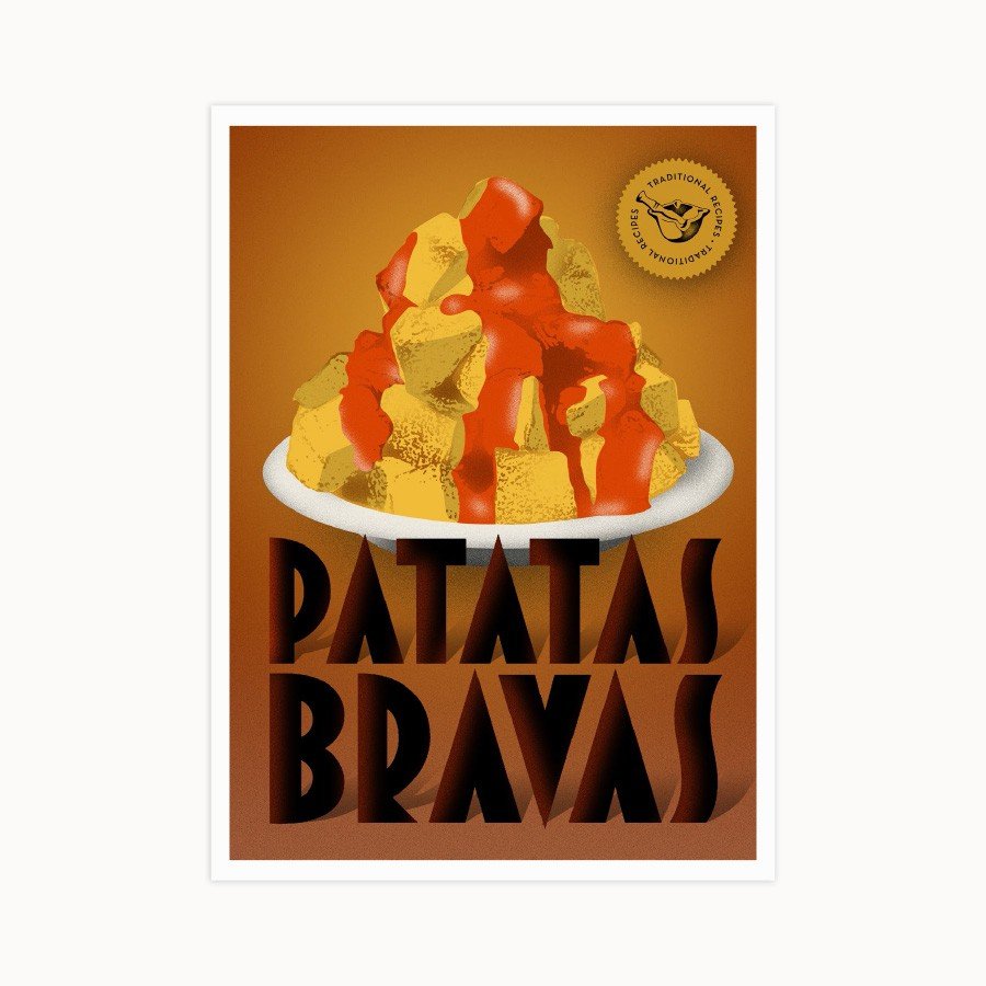 Postal Recetas Tradicionales Españolas