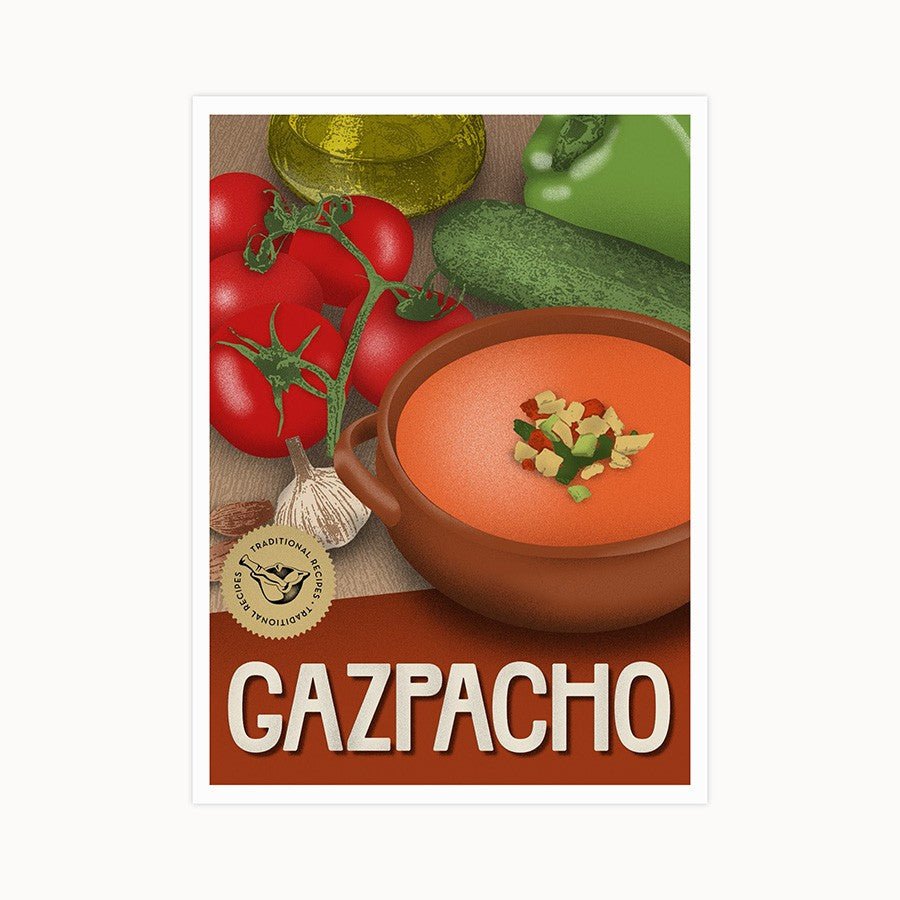 Postal Recetas Tradicionales Españolas