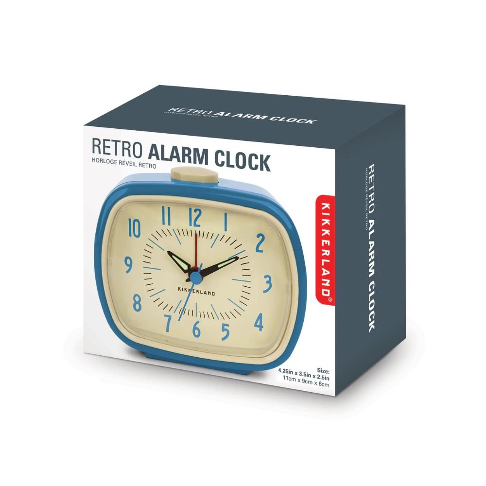 Retro Alarm Clock Blue