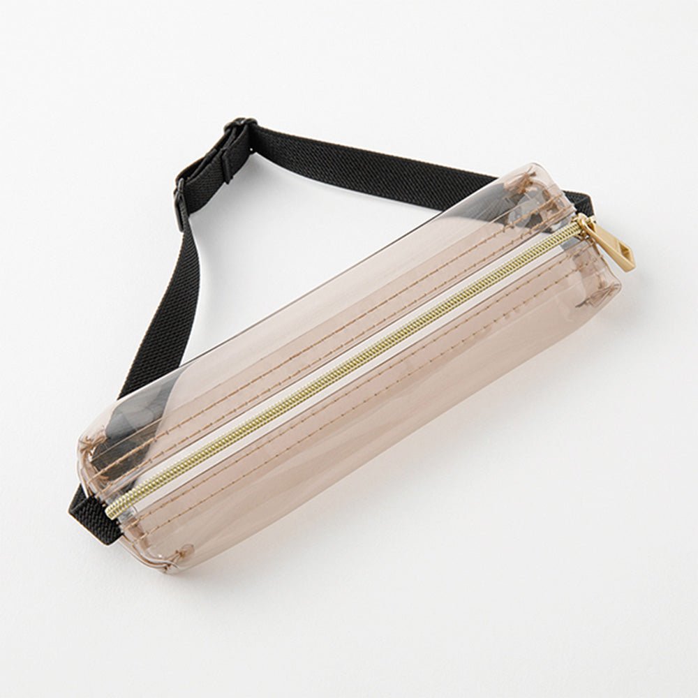 Book Band Pen Case (B6 - A5) Clear Sepia