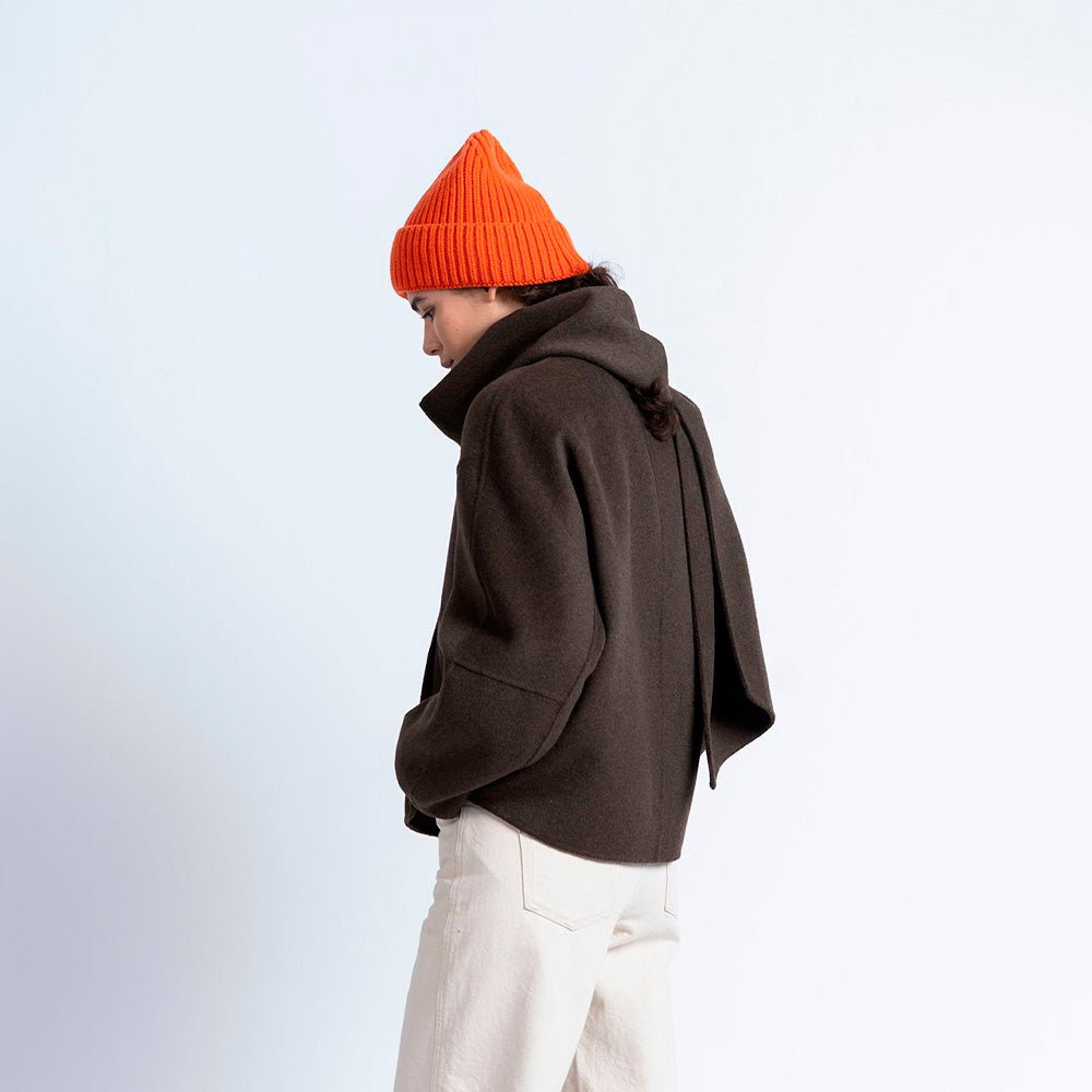 Burua Auw Orange Wool Beanie