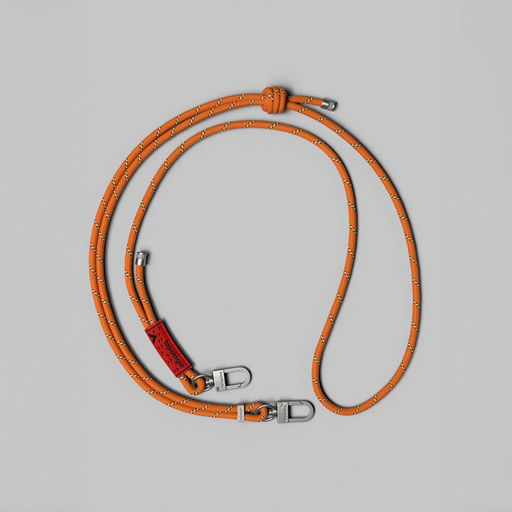 6.0mm Rope Strap Orange Patterned