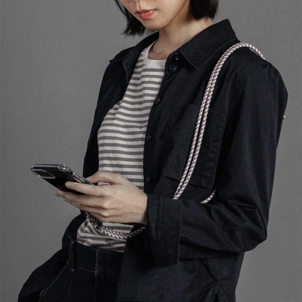 Corde beige violet de 6 mm