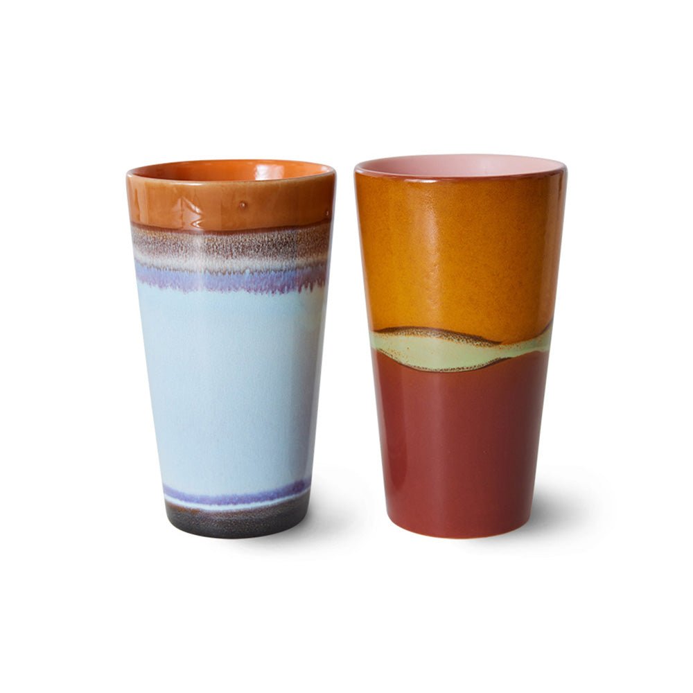 70s Ceramics Latte Tazas Clash (Set de 2)