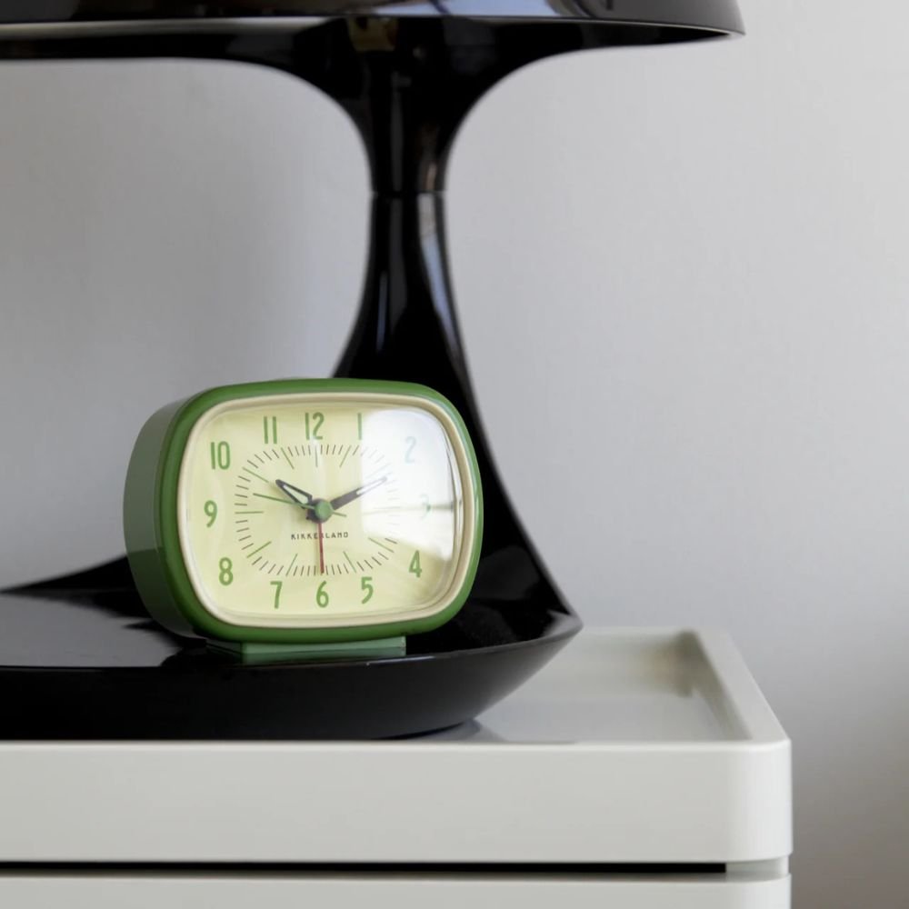 Retro Alarm Clock Green