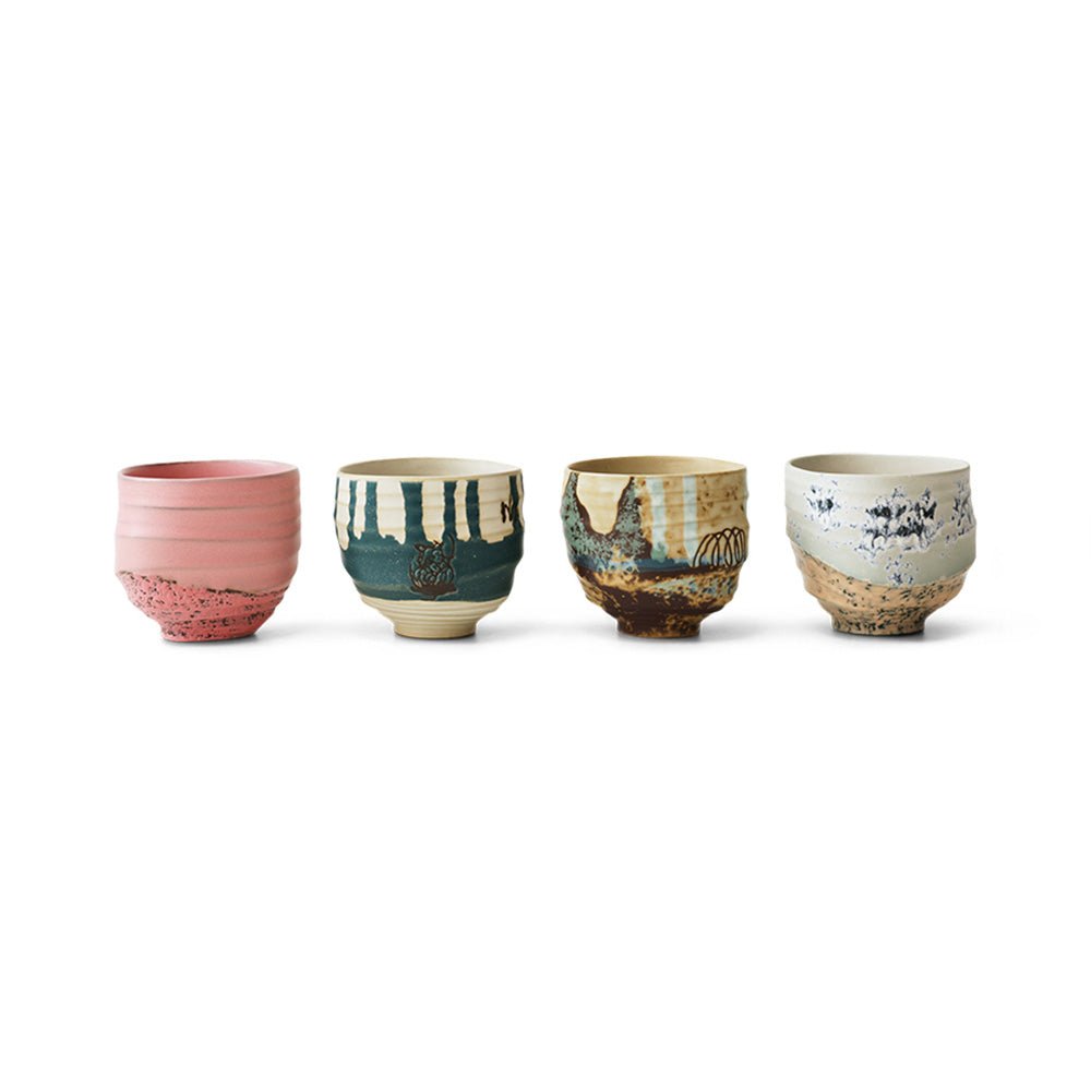 Artist Ceramics: Coffee Cups (set of 4)