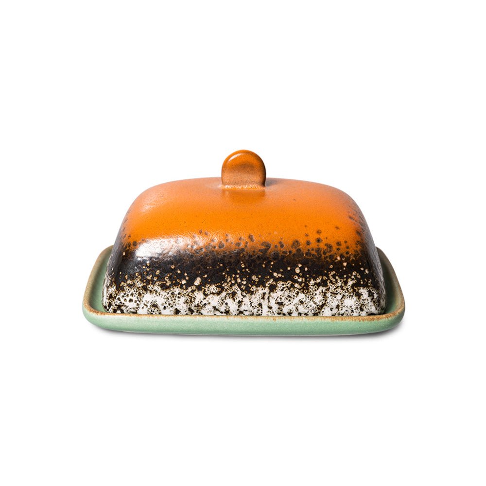 70s Ceramics Butter Dish Meteor