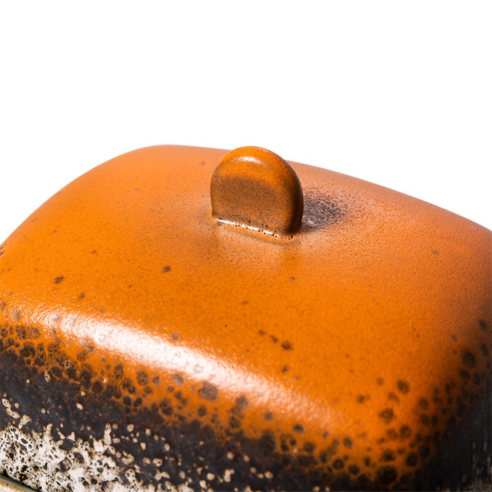 70s Ceramics Butter Dish Meteor