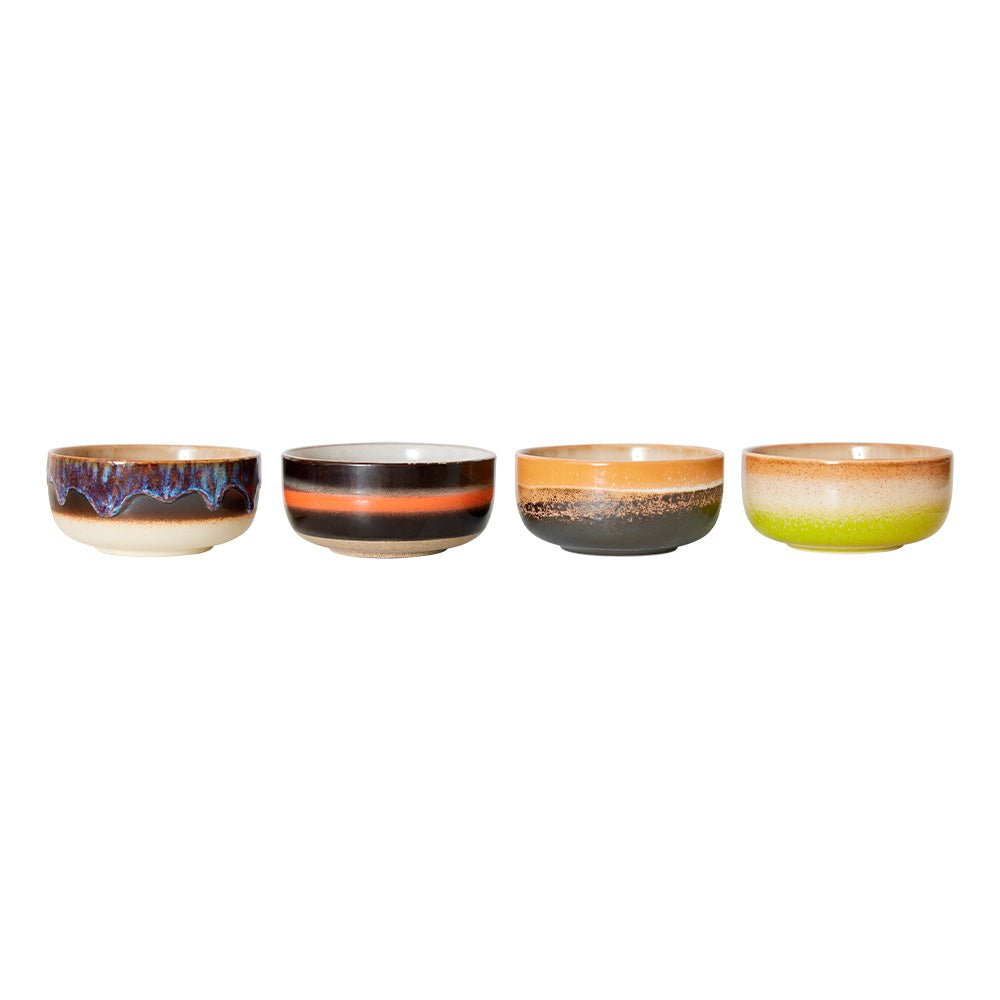 70s Ceramics Dessert Bowls Humus (set of 4)