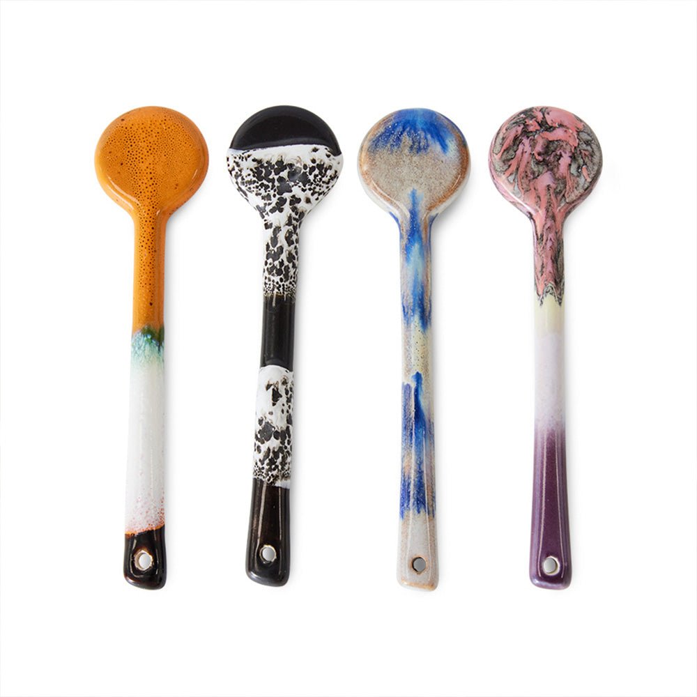 70s Ceramics Spoons M Force (Set of 4)