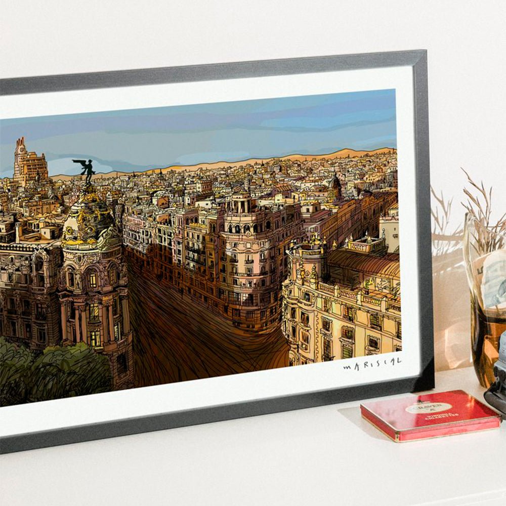 Panoramic Amanecer en Madrid Fine Art 80x43