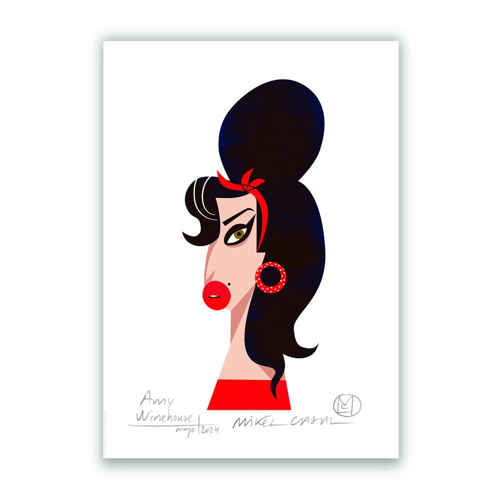 Amy Winehouse Impresión Giclée A5