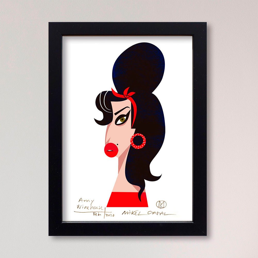 Amy Winehouse Giclée Print A5