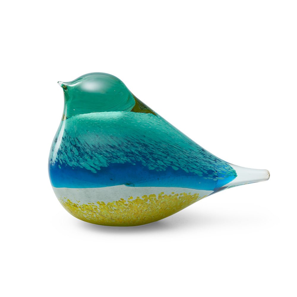 Glass Bird Atlas Blue Yellow