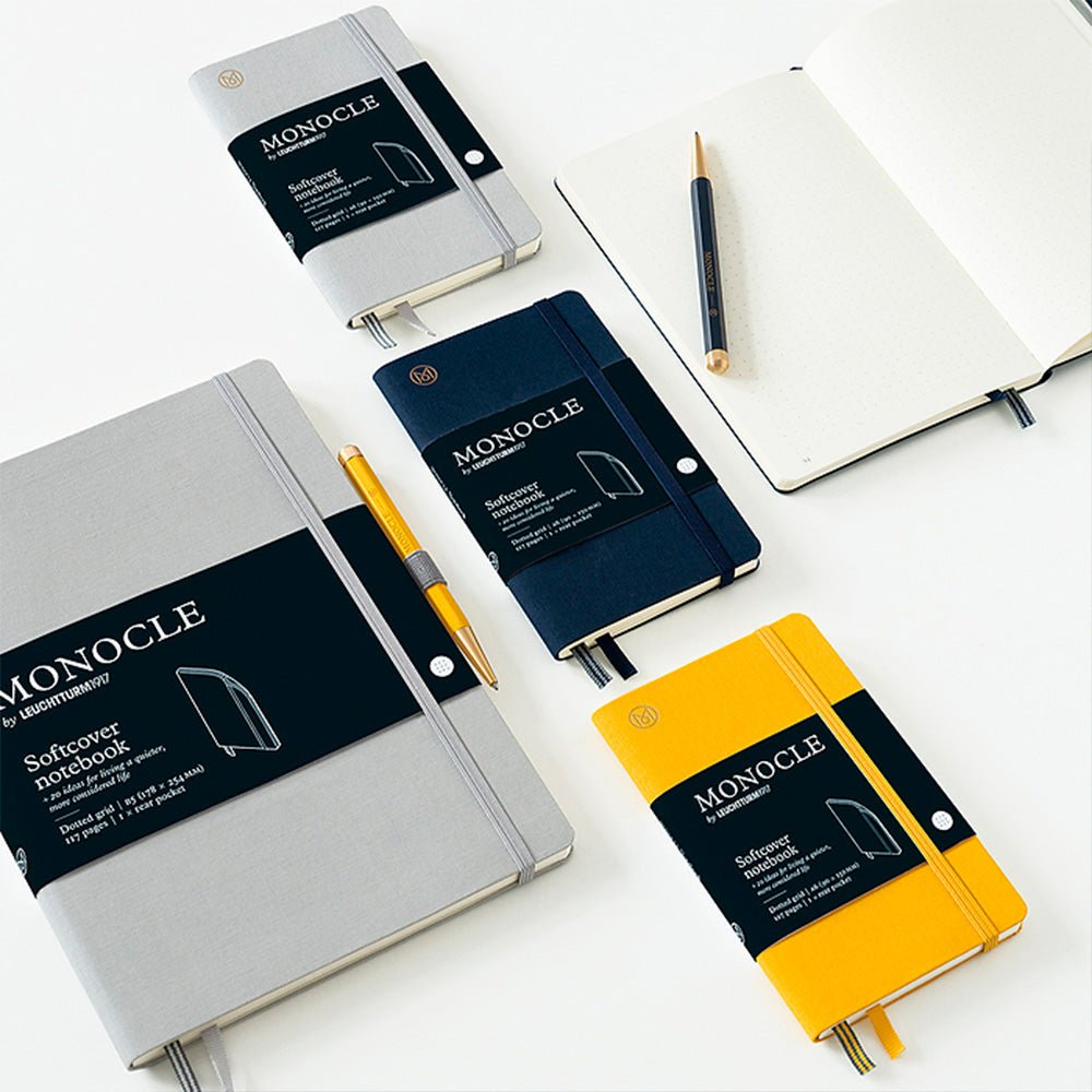 Cuaderno Tapa Dura Amarillo B5 Cuadrícula de Puntos