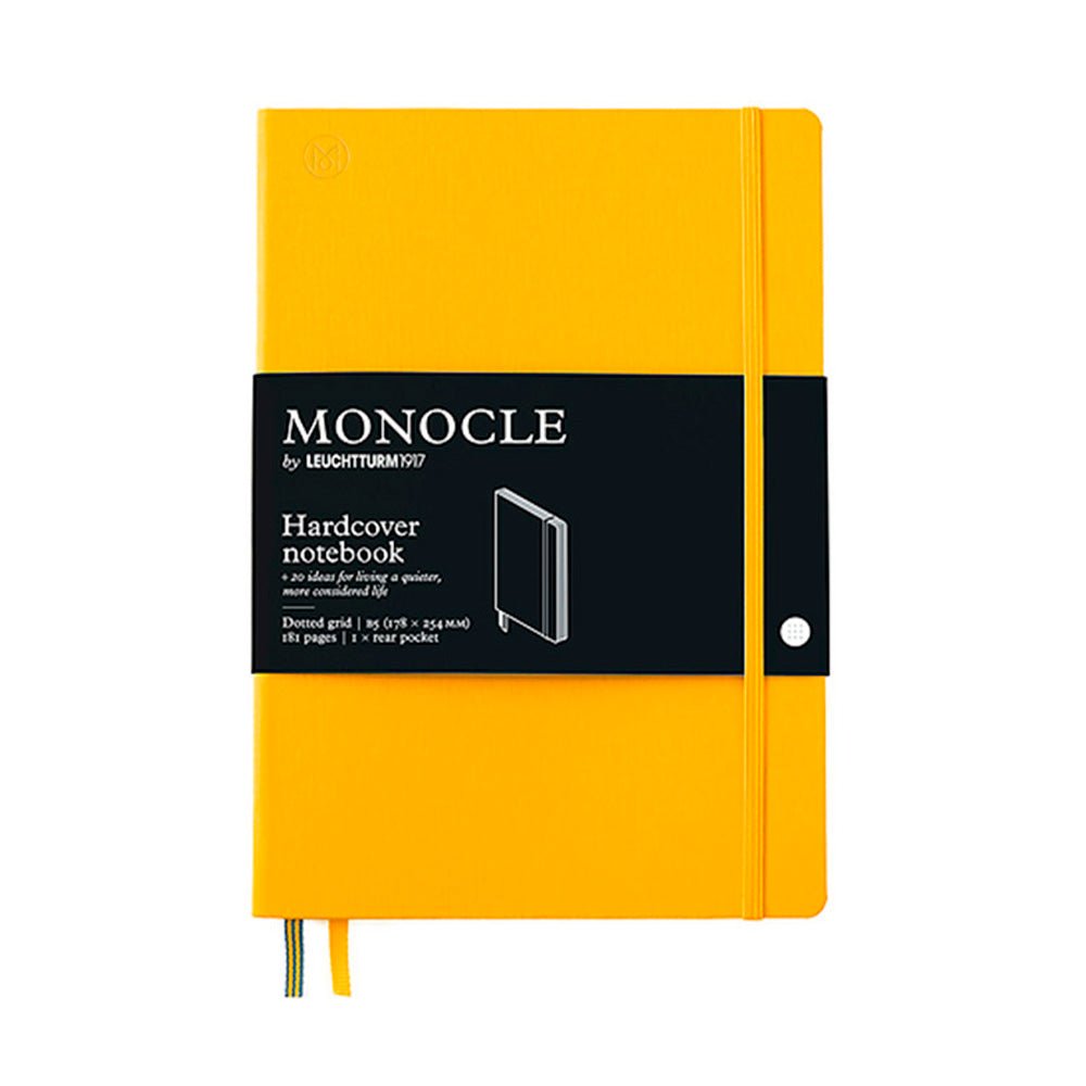 Cuaderno Tapa Dura Amarillo B5 Cuadrícula de Puntos