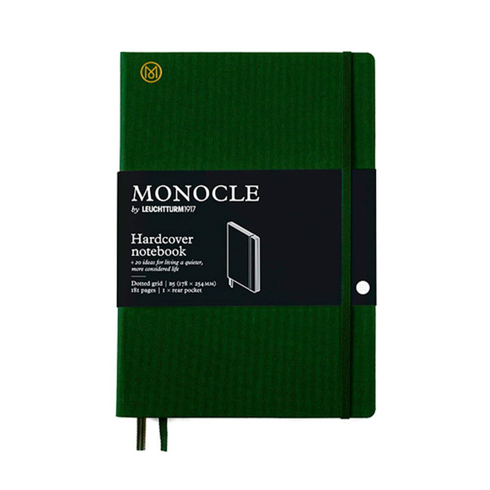 Cuaderno Tapa Dura Oliva B5 Cuadrícula de Puntos