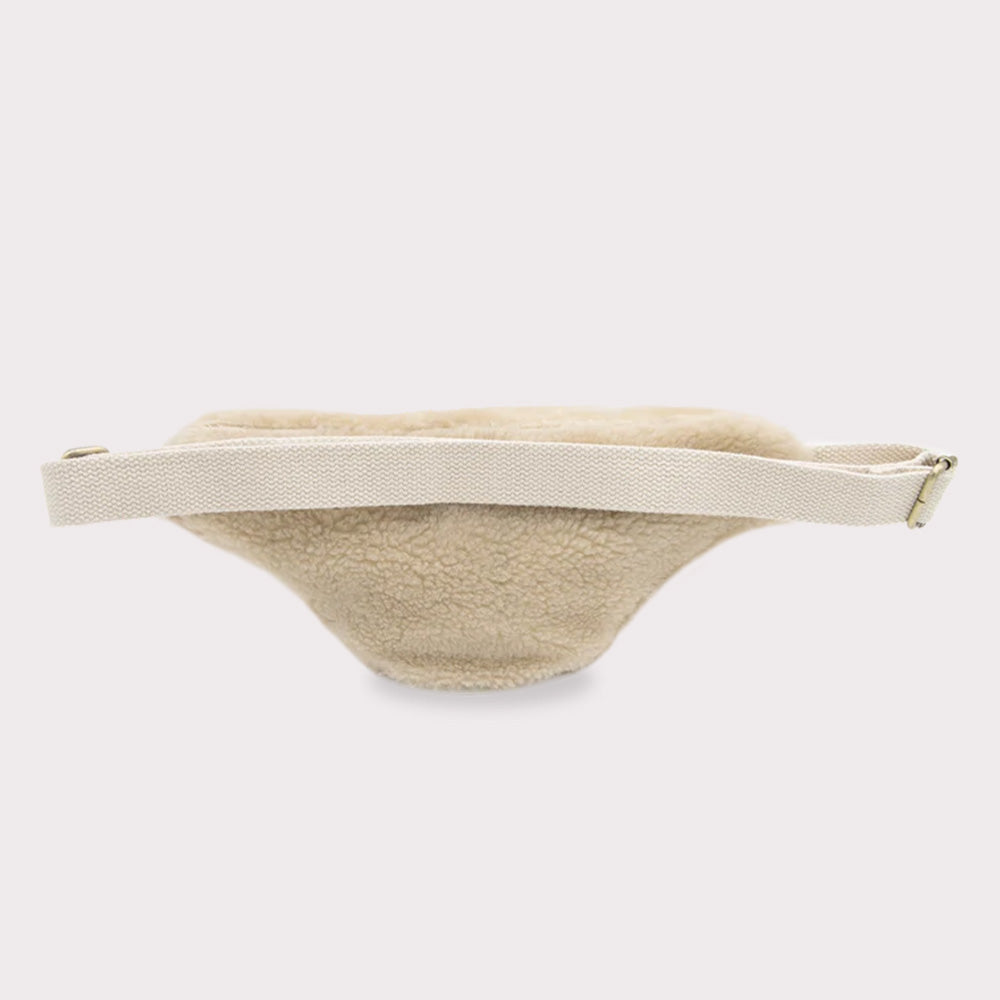 Olivia Fanny Pack Beige Fur