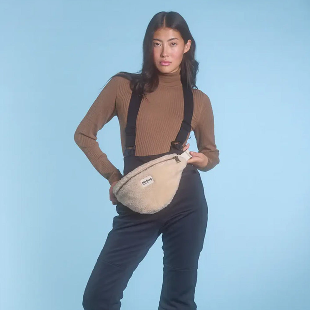 Olivia Fanny Pack Beige Fur