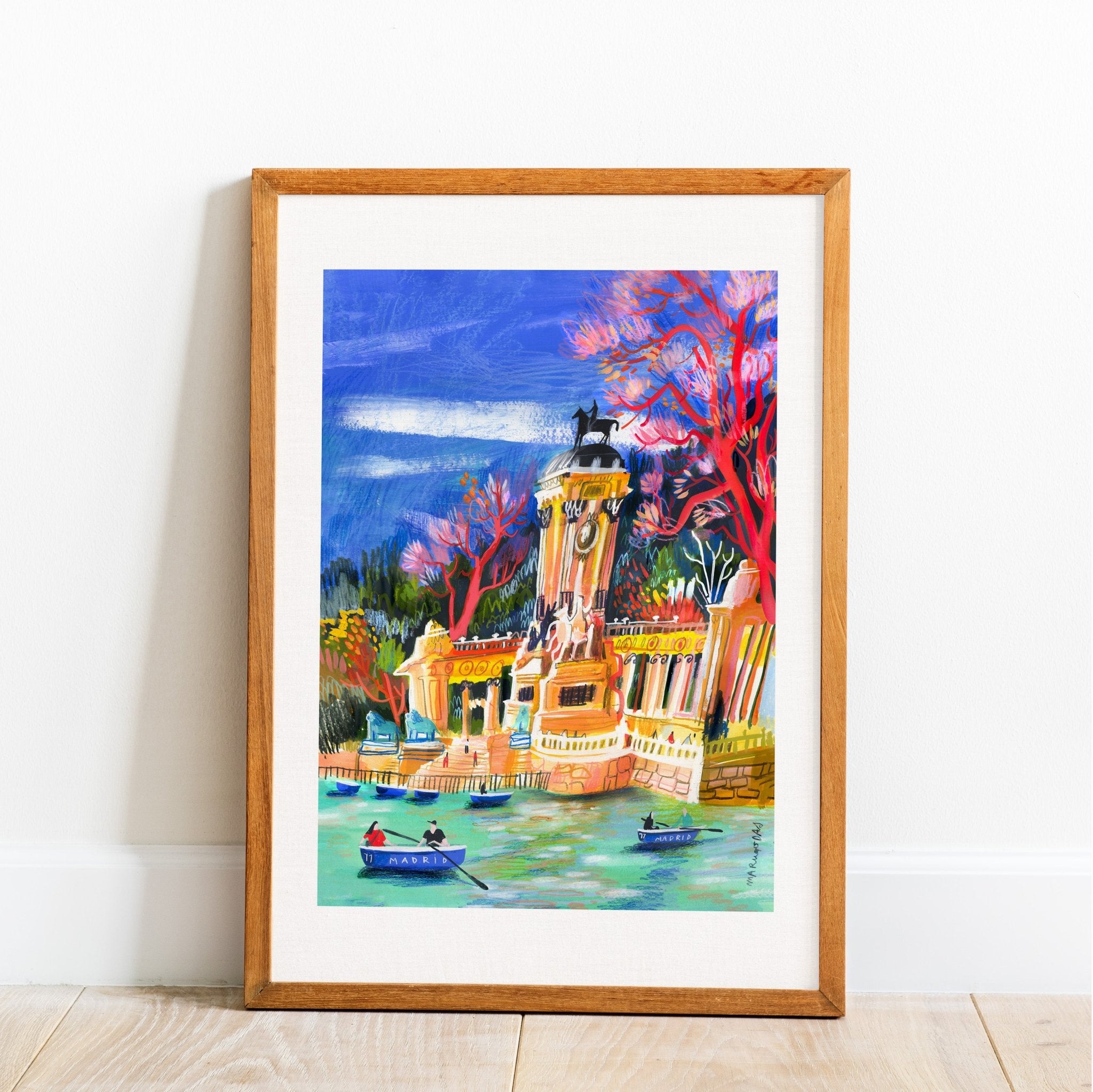 Barcas en el estanque del Retiro Giclée Print