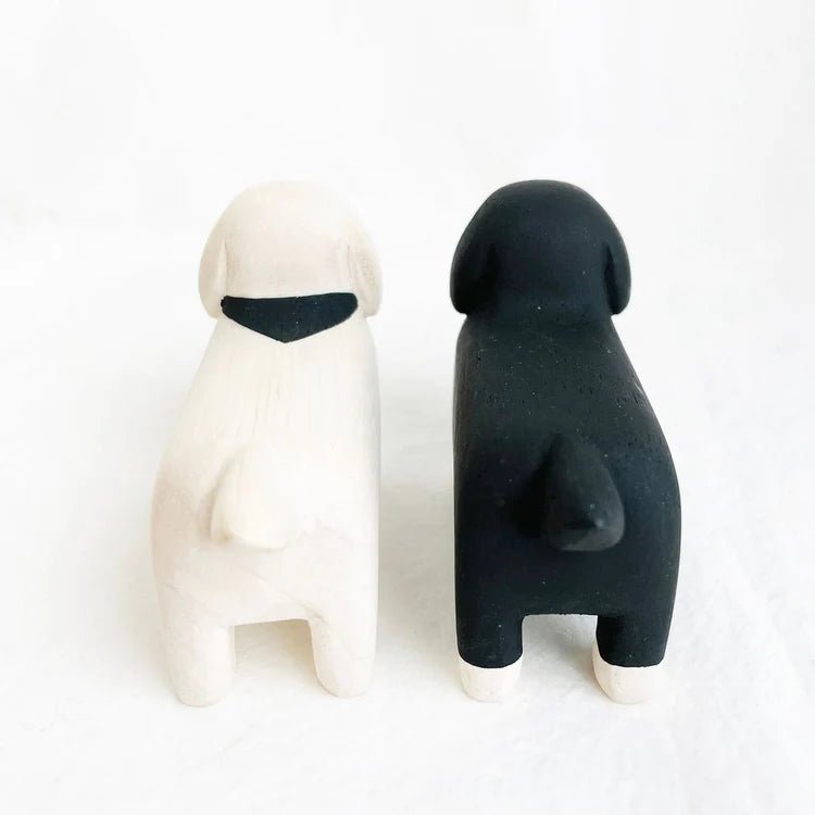 Animal de Madera Pole Pole Dachshund White