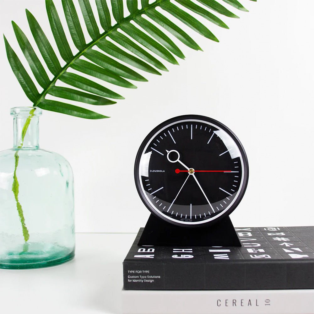 Bloke Black Desk Clock