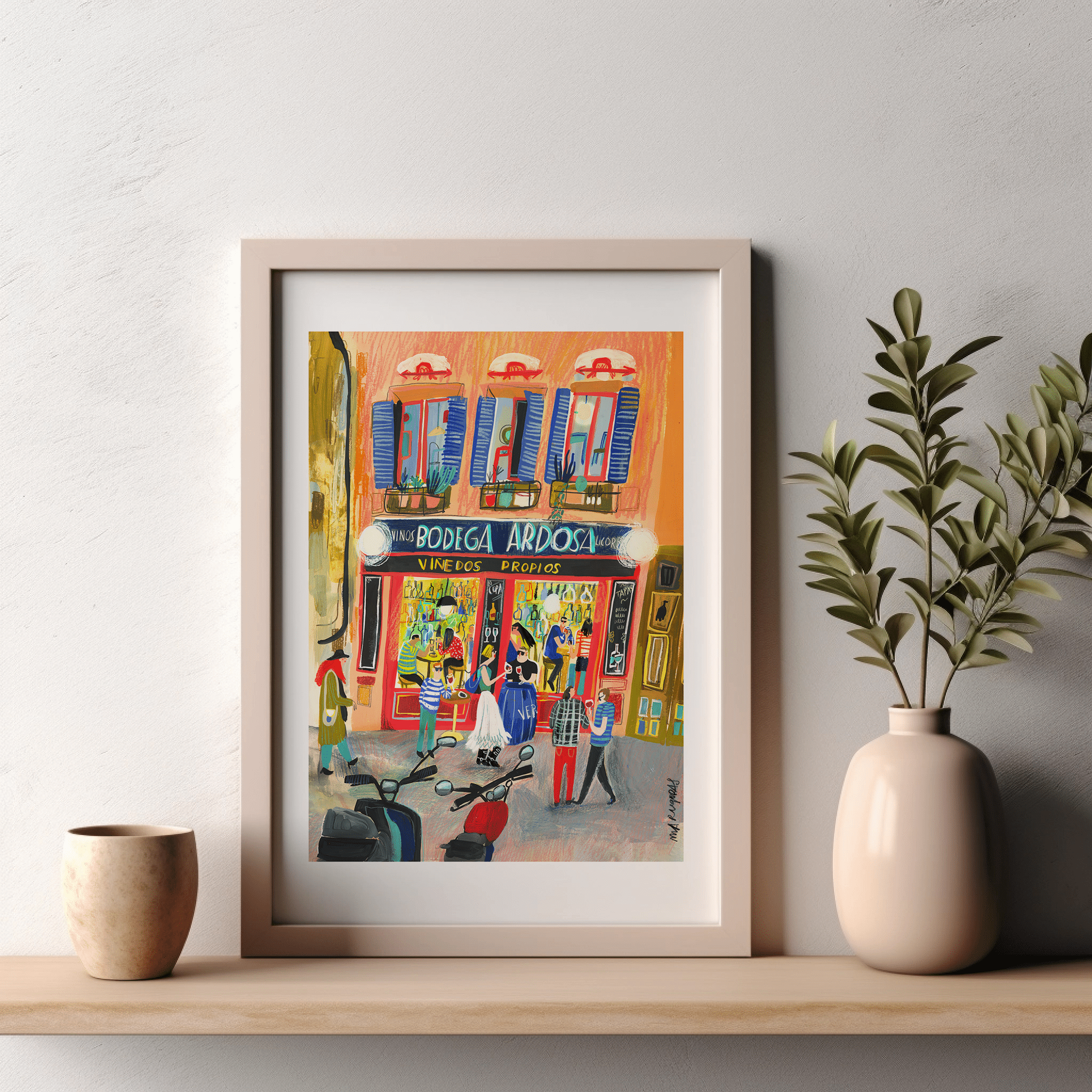 Bodega de la Ardosa Vertical Giclée Print