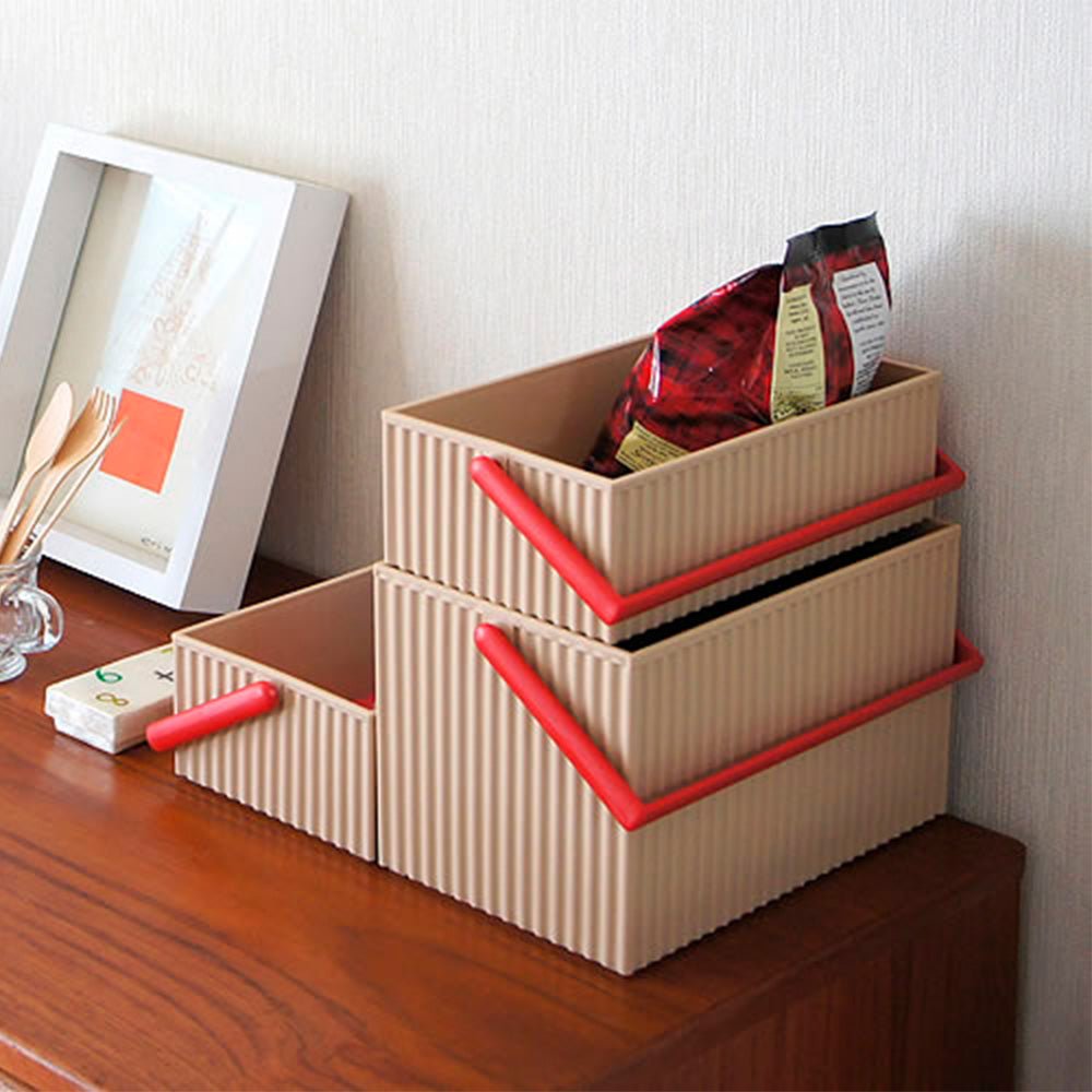 Storage Box Omnioffre Scandinavian L - Cafe Au Lait