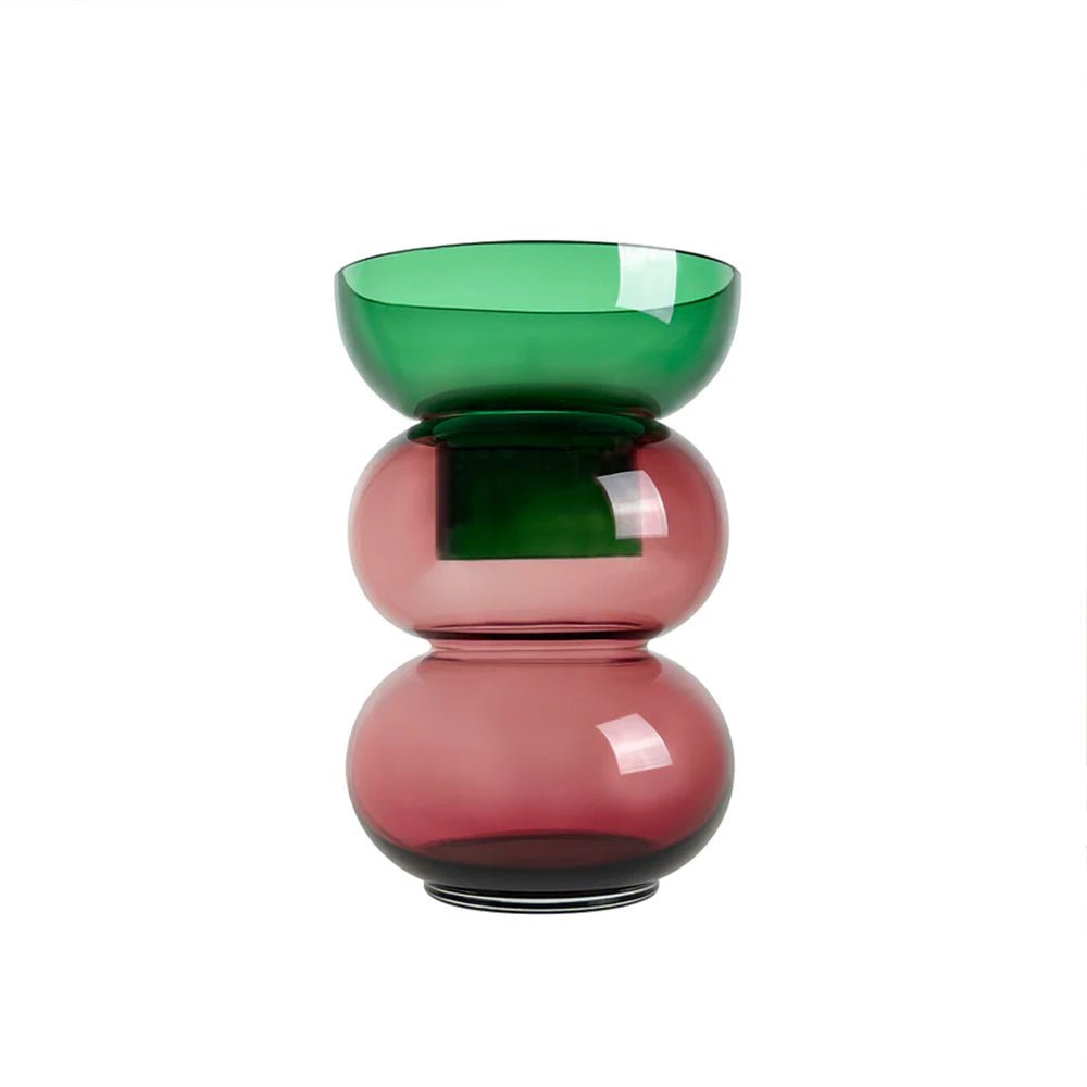 Bubble Vase Medium Pink Green