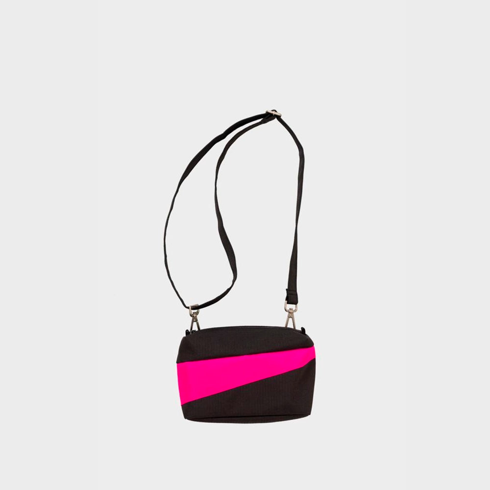 Bolso The New Bum Bag Negro & Rosado Pequeño
