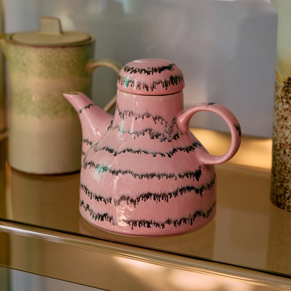 Céramique des années 70 : Cafetière - Bulles
