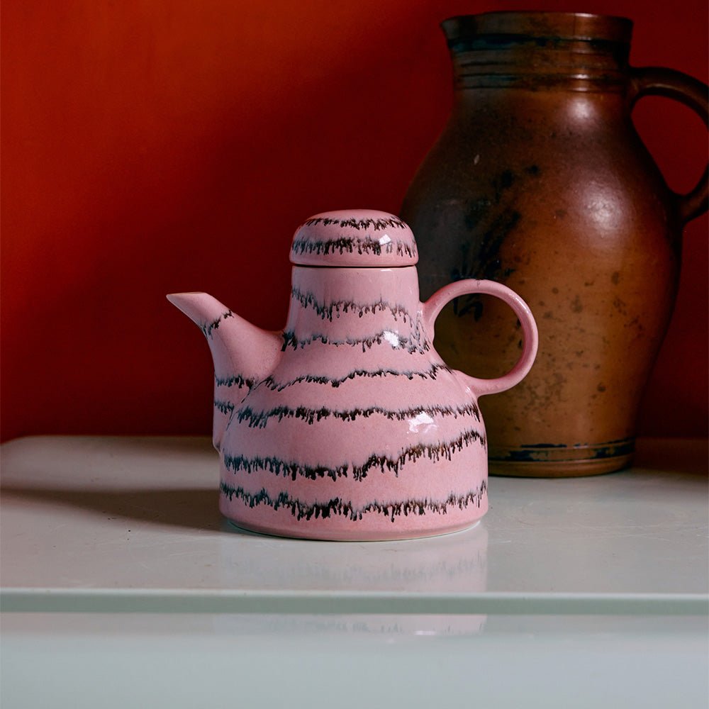 Céramique des années 70 : Cafetière - Bulles