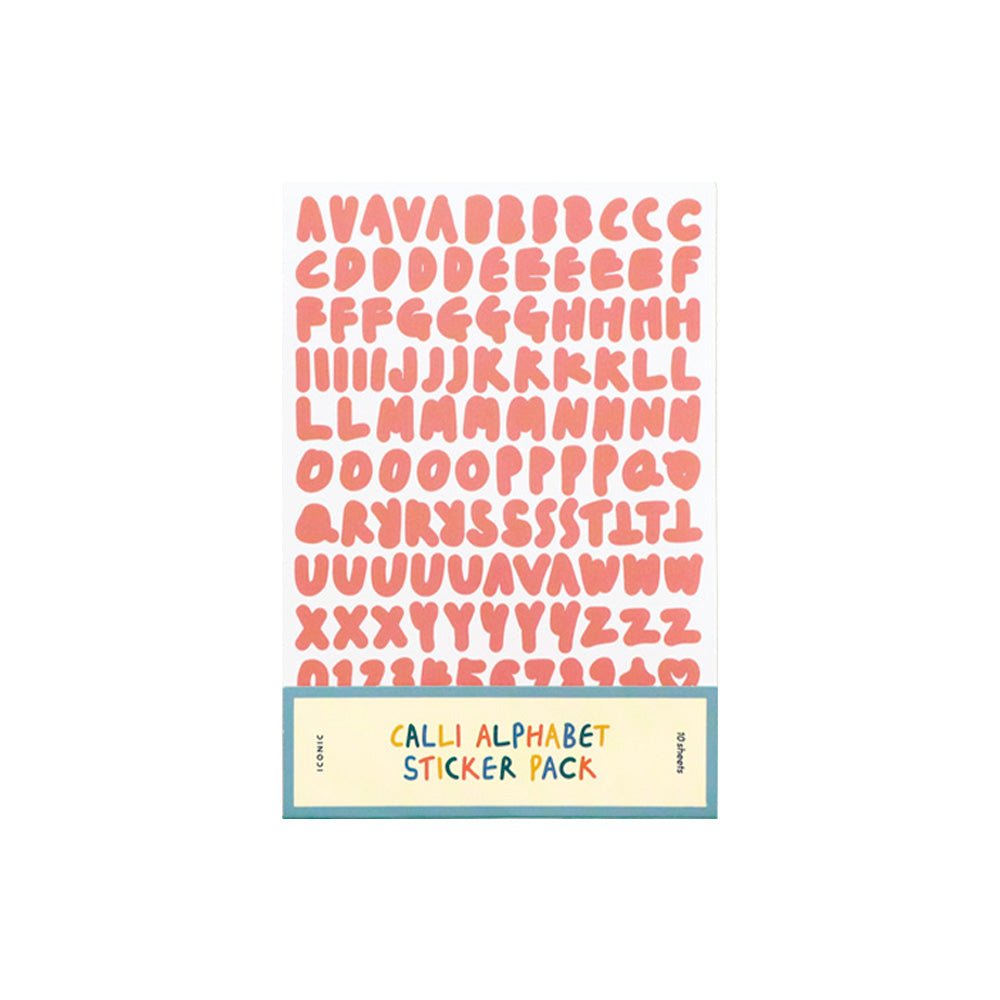Sticker Calli Alphabet (set of 10)